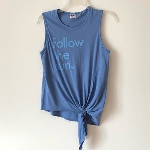 Junk Food Follow the Sun Mickey Tie Muscle Tee